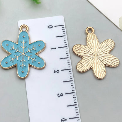 1 Piece 20 PCS/Package 13x16mm 16x21mm 18x20mm Alloy Snowflake Pendant Jewelry Accessories