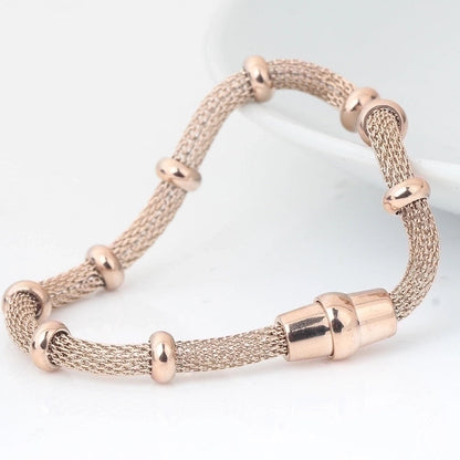 Basic Geometric Titanium Steel Plating Bracelets