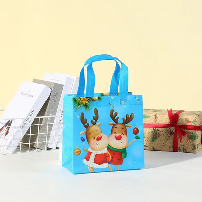 Christmas Cute Santa Claus Nonwoven Party Gift Bags