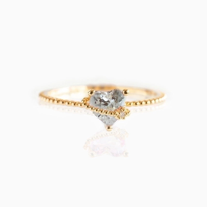 Fashion Geometric Copper Zircon Rings In Bulk