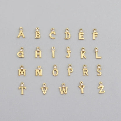 Elegant Minimalist Classic Style Letter 201 Stainless Steel 304 Stainless Steel Artificial Crystal Stainless Steel Necklaces