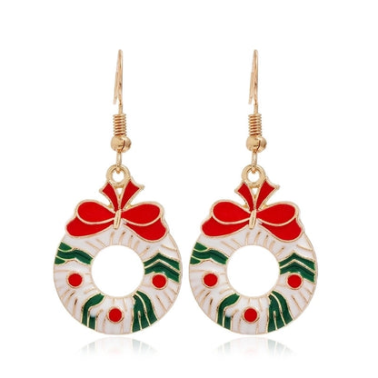 Fashion Christmas Tree Santa Claus Alloy Plating Women's Drop Earrings 1 Pair