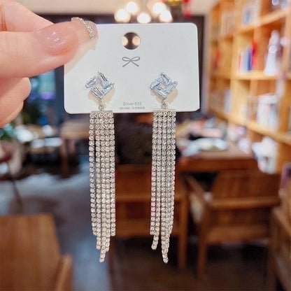 1 Pair Glam Geometric Plating Inlay Alloy Artificial Pearls Rhinestones Drop Earrings