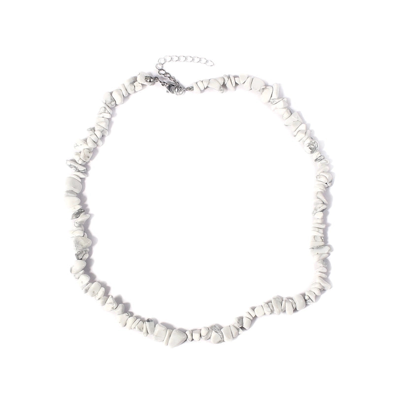 Vacation Irregular Geometric Natural Stone Crystal Handmade Necklace