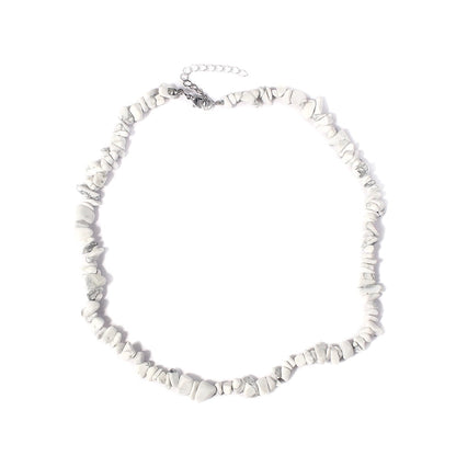 Vacation Irregular Geometric Natural Stone Crystal Handmade Necklace