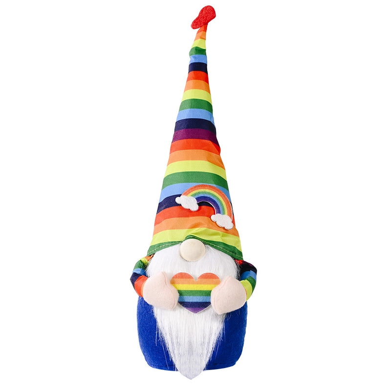 Christmas Casual Rainbow Polyester Party Rudolph Doll Decorations