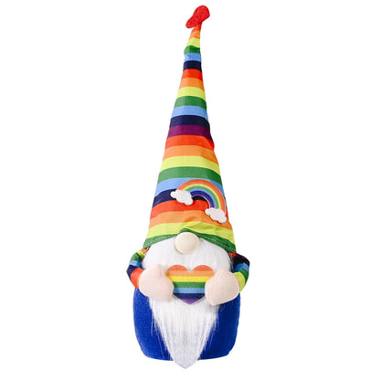Christmas Casual Rainbow Polyester Party Rudolph Doll Decorations
