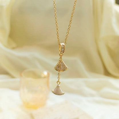 Sweet Starfish Titanium Steel Copper Alloy Zircon Inlay Stainless Steel Necklaces