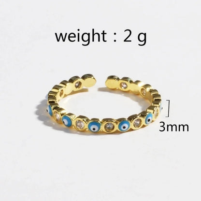 Copper Devil's Eye Rings