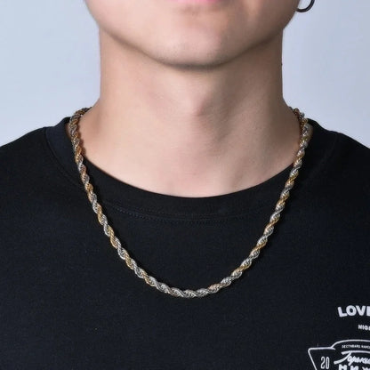 Titanium Steel Minimalist Waves Plating Necklace