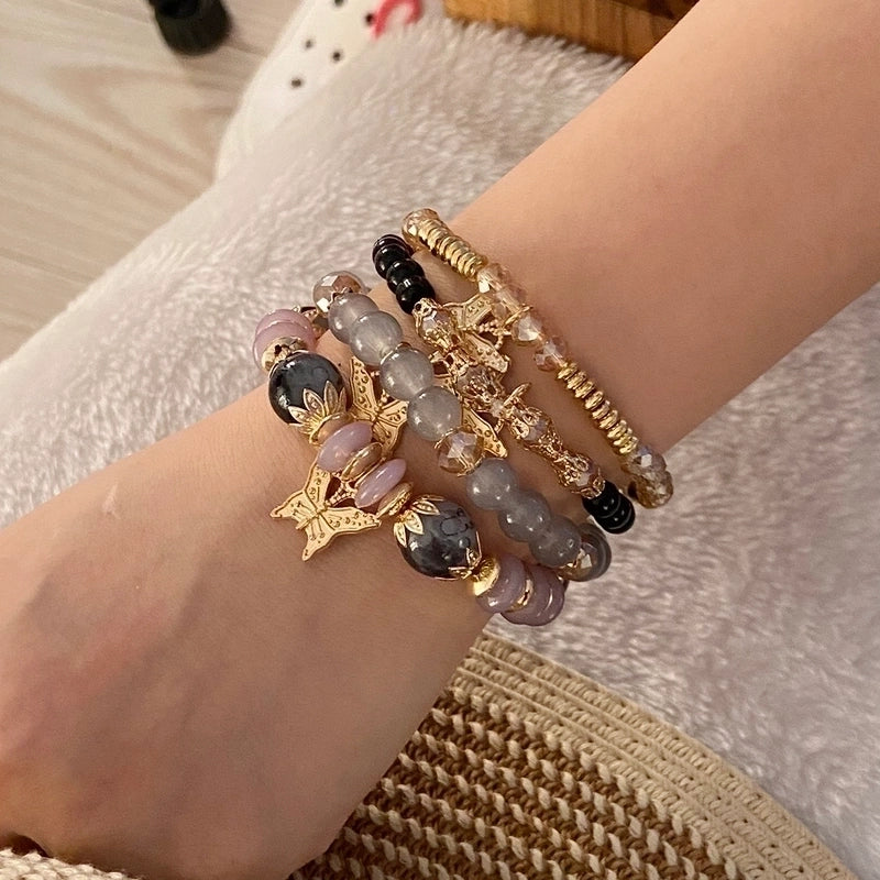 Bohemian Classic Style Butterfly 304 Stainless Steel Bracelets In Bulk