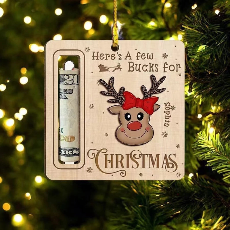 Christmas Cartoon Style Santa Claus Snowman Elk Wood Daily Festival Hanging Ornaments Decorations Hanging Ornaments