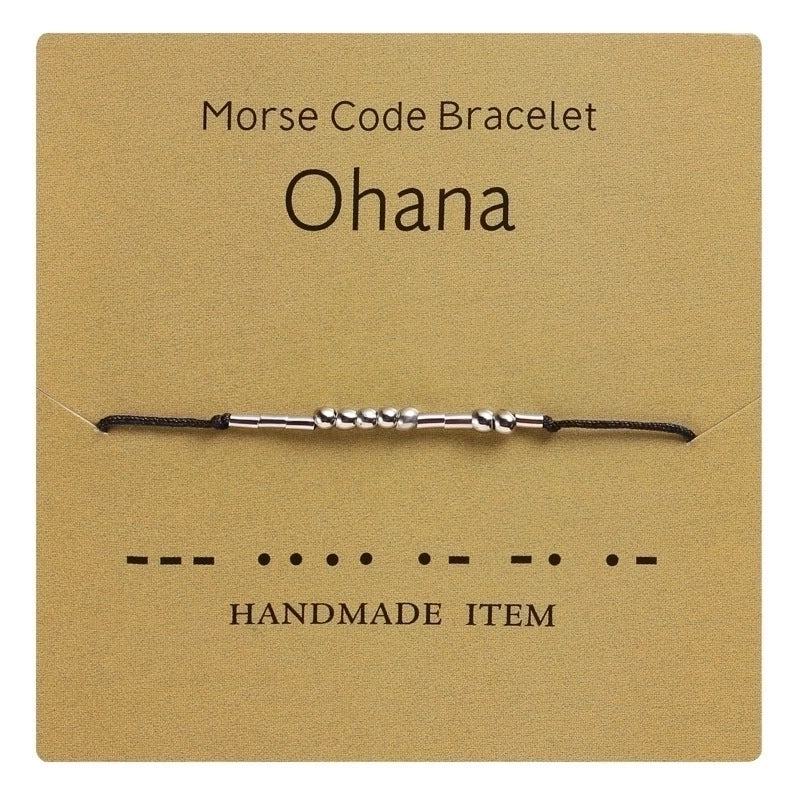 Minimalist Letter Copper Knitting Bracelets 1 Piece