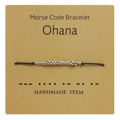 Minimalist Letter Copper Knitting Bracelets 1 Piece