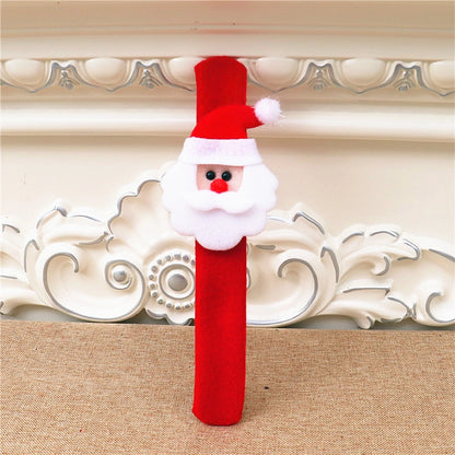 Luminous Style Christmas Small Gifts For Children Christmas Creative Gift With Lights Old Man Snowman Slap Bracelet Pop Bracelet