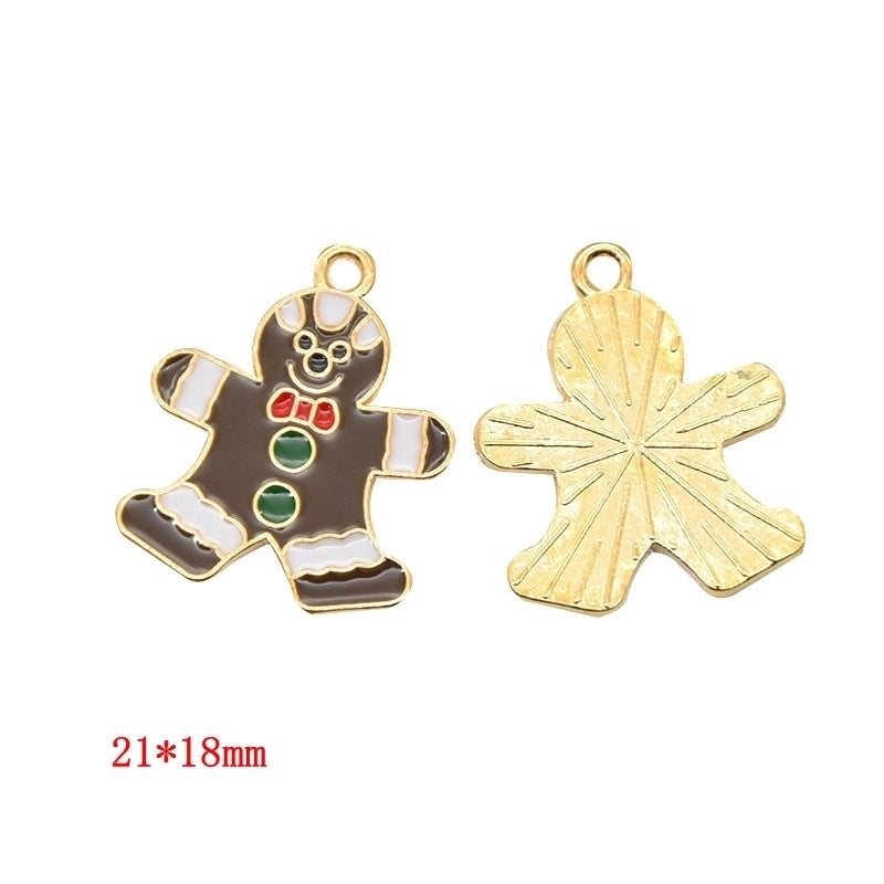 1 Piece Alloy Christmas Tree Santa Claus Christmas Socks Pendant Jewelry Accessories