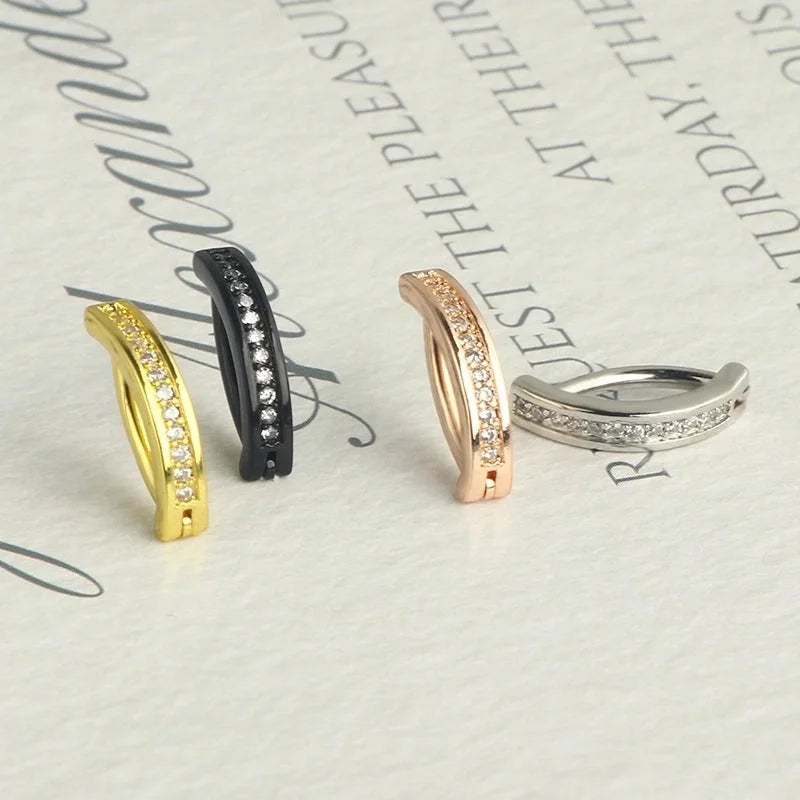 1 Piece Belly Rings Minimalist Classic Style Solid Color 304 Stainless Steel Inlay Belly Rings