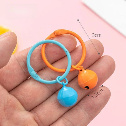 Creative Internet Red Bell Keychain Color Resin Pendant Accessories Bag Car Pendant Candy Color Hanging Material