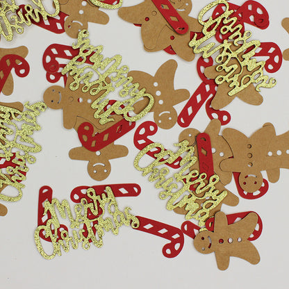 Christmas Table Confetti Reindeer Snowflake Pentagram Sprinkles Christmas Party Supplies Gifts Diy Accessories