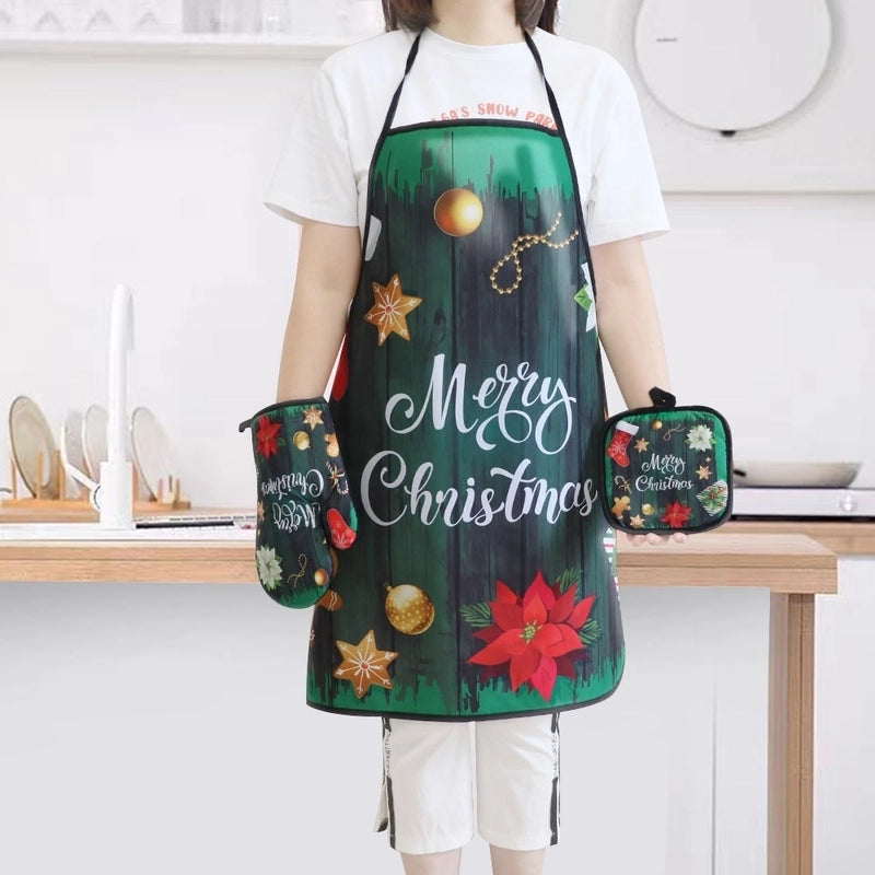 Christmas Vacation Tie Dye Polyester Apron 1 Set