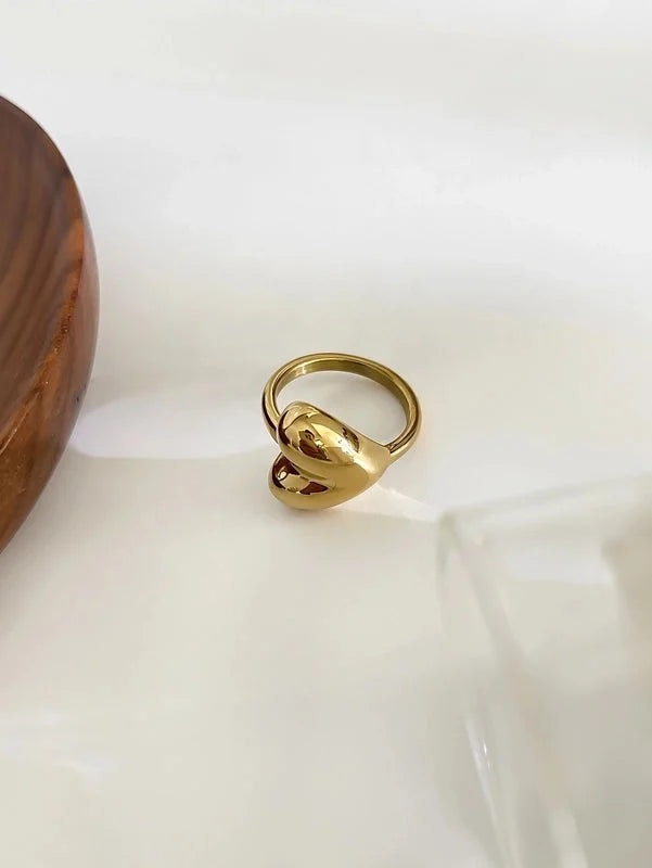 Minimalist Classic Style Solid Color 316L Stainless Steel Plating Stainless Steel Rings