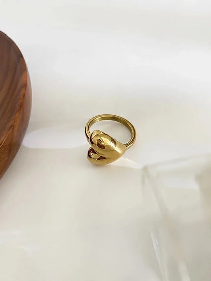 Minimalist Classic Style Solid Color 316L Stainless Steel Plating Stainless Steel Rings