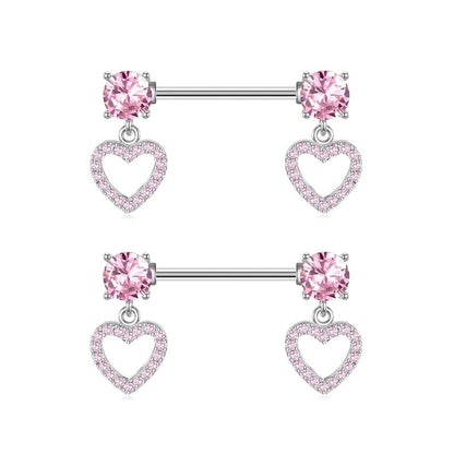 1 Piece 1 Set 1 Pair Belly Rings Minimalist Solid Color 304 Stainless Steel Inlay Rhinestones Belly Rings