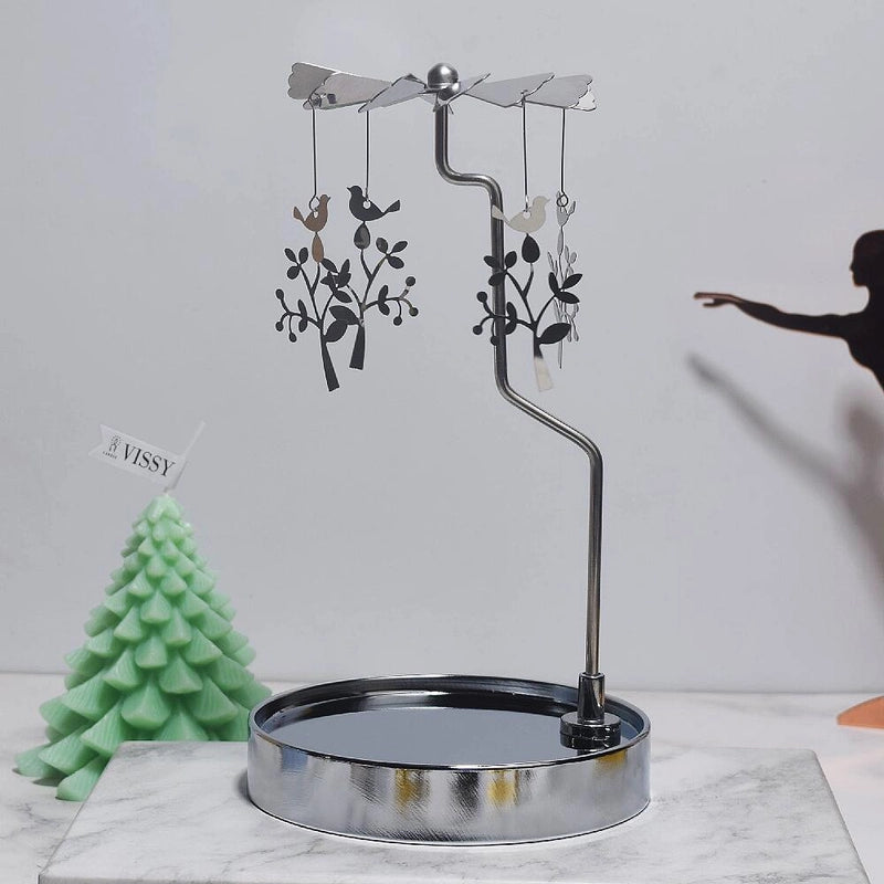 Novelty Solid Color Stainless Steel Metal Candlestick