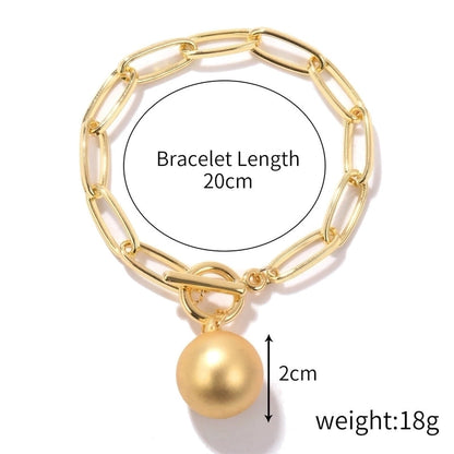 Fashion Geometric Heart Shape Imitation Pearl Alloy Plating Women\'s Bracelets