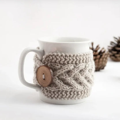 Cross-border Amazon New Mug Wool Knitted Cup Set Christmas Decorations Scene Layout Props