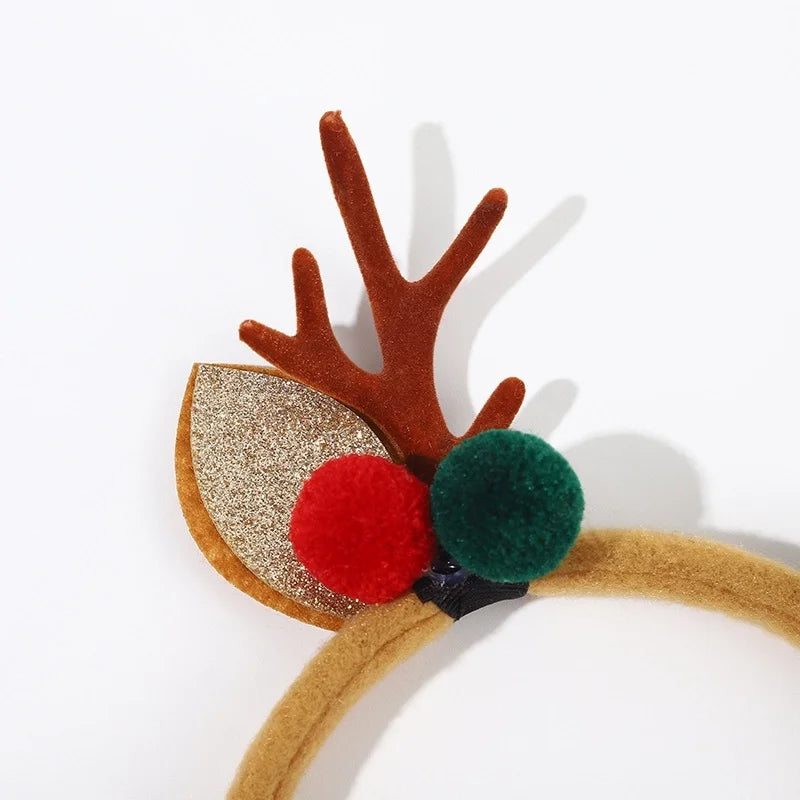 Christmas Headband Cartoon Plush Elk Headband Christmas Party Decoration Headband Headband
