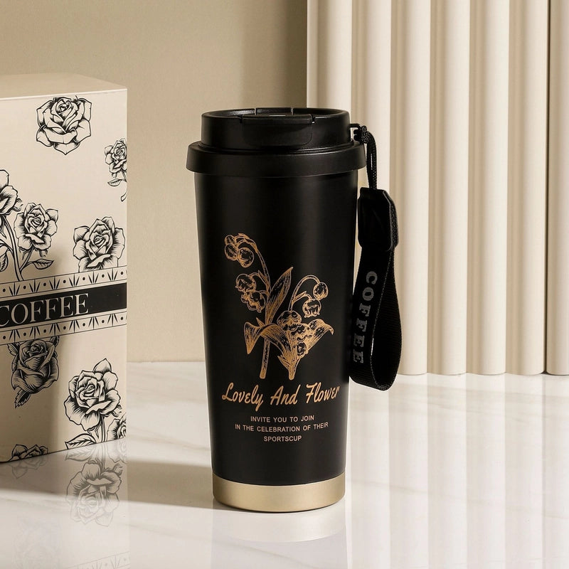 Christmas Valentine's Day New Year Retro Letter 201 Stainless Steel 304 Stainless Steel Inside And Outside 304 Water Bottles