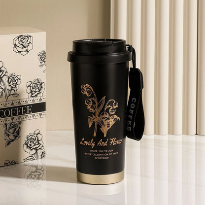 Christmas Valentine's Day New Year Retro Letter 201 Stainless Steel 304 Stainless Steel Inside And Outside 304 Water Bottles