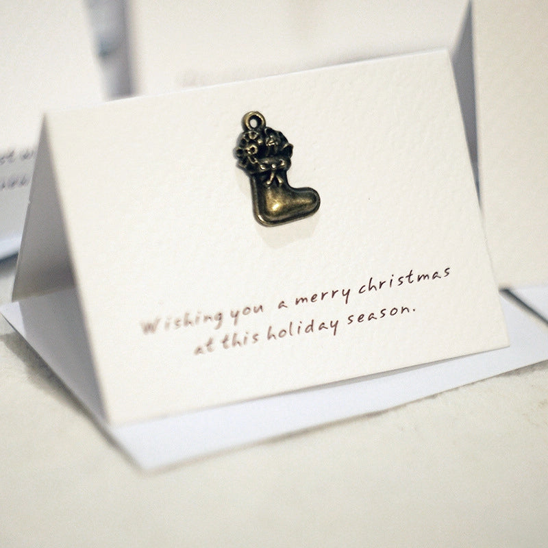 Christmas Minimalist Classic Style Letter Party Festival Card