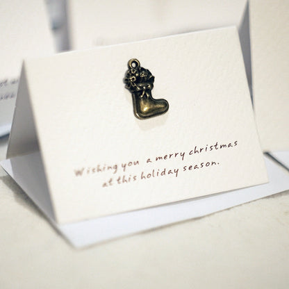 Christmas Minimalist Classic Style Letter Party Festival Card