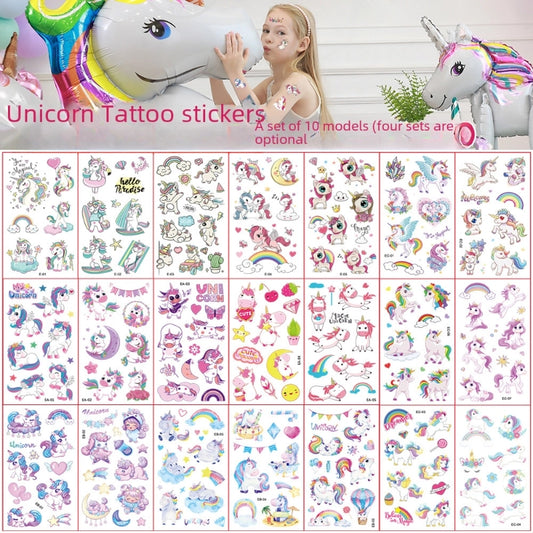 New Tattoo Sticker Creative Cartoon Children Tattoo Sticker Disposable Tattoo Sticker Set