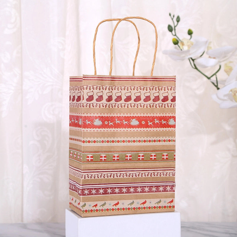Christmas Fashion Christmas Tree Christmas Socks Snowflake Kraft Paper Daily Gift Bags