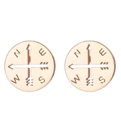 1 Pair Halloween Minimalist Spider Web Butterfly Notes Plating Hollow Out 304 Stainless Steel 18K Gold Plated Ear Studs