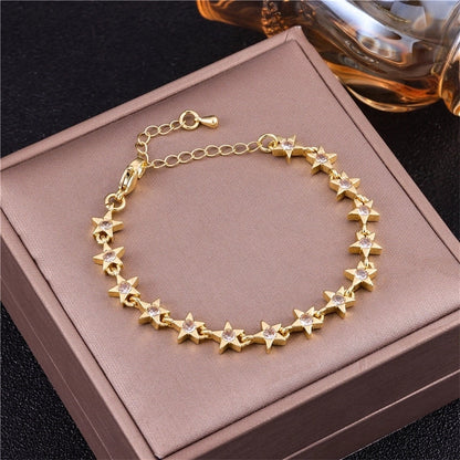 Vintage Style Minimalist Animal Letter Copper Bracelets Cuban Link Chain Curb Chain Cable Chain Box Chain