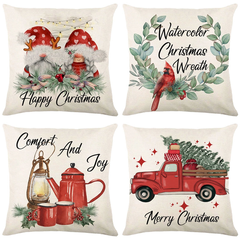Christmas Combination Pillow Case New Home Sofa Decoration Cushion Pillow Case Manufacturers