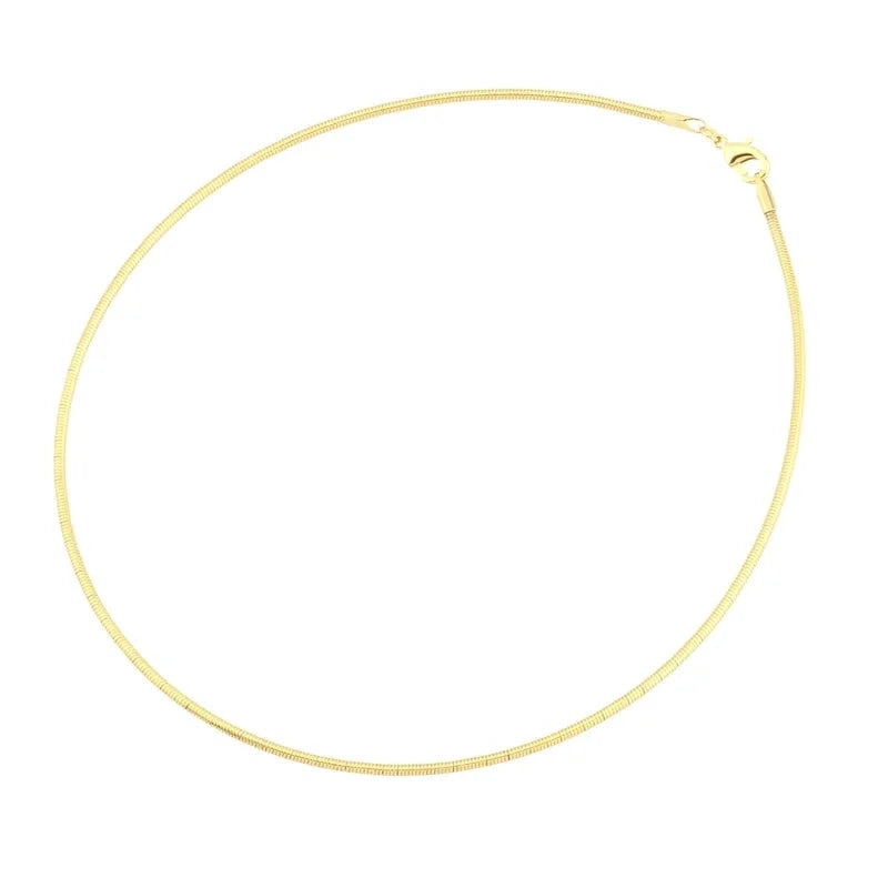 Minimalist Solid Color Copper Plating 18k Gold Plated Choker
