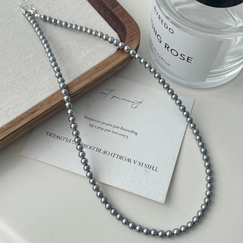 Elegant Minimalist Geometric 304 Stainless Steel Artificial Pearl Necklace