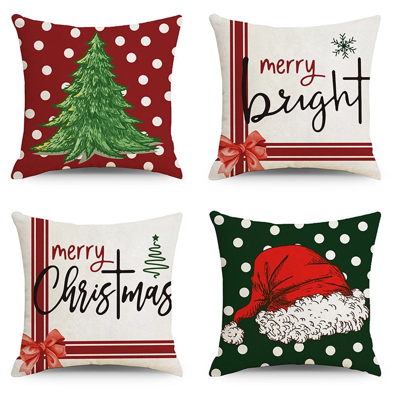 Christmas Combination Pillow Case New Home Sofa Decoration Cushion Pillow Case Manufacturers