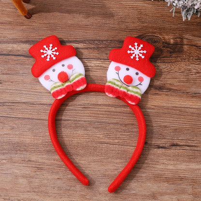 Christmas Cartoon Style Cute Snowman Elk Party Festival Headband
