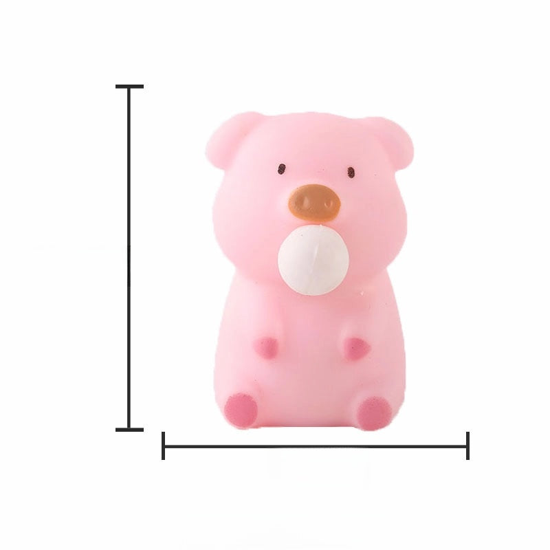 Squishy Toy Christmas Animal Santa Claus Snowman PVC TPR Toys