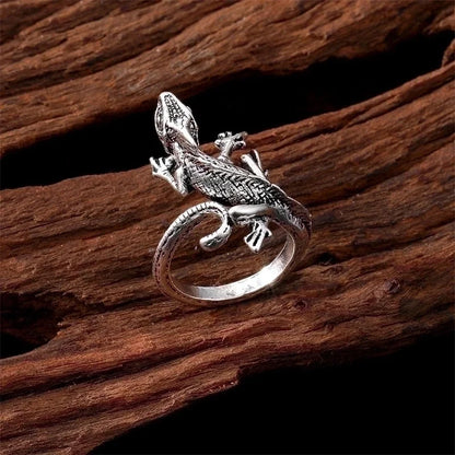 Fashion Snake Lizard 201 Stainless Steel Alloy Rings