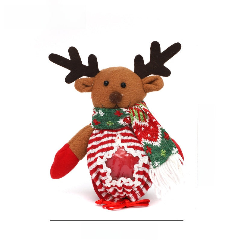 Christmas Gift Bag Candy Bag Christmas Decoration Burlap Santa Claus Apple Bag Gift Bag