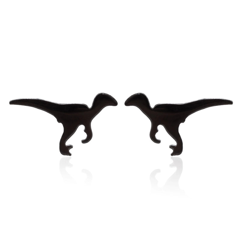 1 Pair Minimalist Dinosaur Plating 304 Stainless Steel 18K Gold Plated Ear Studs