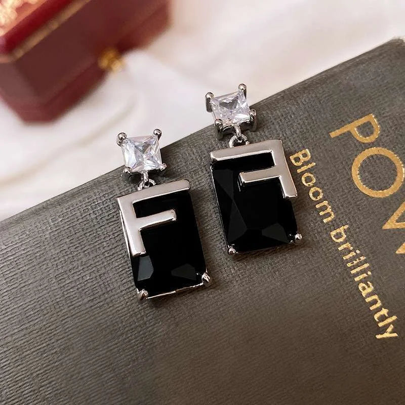 Moderate Luxury Heart Heart Metal Oil Dripping Earrings