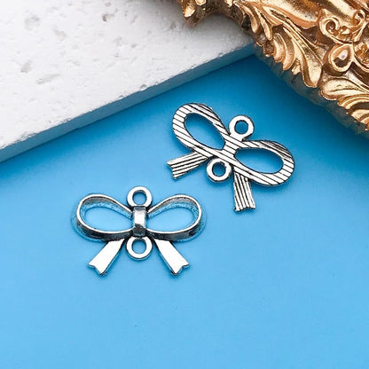 1 Piece Alloy Heart Shape Life Tree Bow Knot Jewelry Accessories Pendant